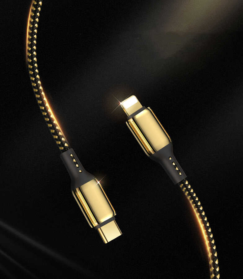 Wiwu Golden Series GD-103 Lightning To PD 5 Metre Hızlı Şarj ve Data Kablosu - 4 Wiwu Golden Series GD-103 Lightning To PD 5 Metre Hızlı Şarj ve Data Kablosu - 4